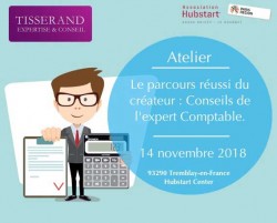 INVITATION ATELIER GRATUIT: "LE PARCOURS RÉUSSI DU CRÉATEUR : CONSEILS DE L'EXPERT COMPTABLE".