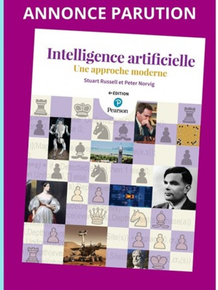 PARUTION DU LIVRE "INTELLIGENCE ARTIFICIELLE : UNE APPROCHE MODERNE" 4E ÉDITION.
