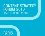 CONTENT STRATEGY FORUM 2010