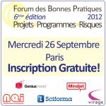 6È FORUM DES BONNES PRATIQUES EN MANAGEMENT DE PROJETS, PROGRAMMES ET RISQUES