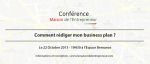 CONFÉRENCE GRATUITE: "COMMENT RÉDIGER MON BUSINESS PLAN?"