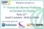 7ÈME ÉDITION DU FORUM DES BONNES PRATIQUES EN GESTION DE PROJET