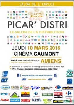 PICARDISTRI: SALON DE L'EMPLOI DANS LA GRANDE DISTRIBUTION