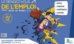 LE RENDEZ-VOUS DE L'EMPLOI 
JEUDI 24 MARS DE 10H À 17H
