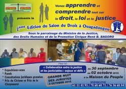 2ÈME ÉDITION SALON DU DROIT AU BURKINA FASO