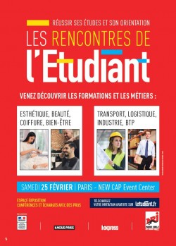 LES RENCONTRES DE L’ETUDIANT:POUR DÉCOUVRIR LES FORMATIONS ET LES MÉTIERS AVEC DES PROS !
