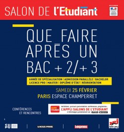 SALON DE L’ETUDIANT « QUE FAIRE APRÈS UN BAC +2/+3 ? »