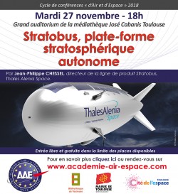 CONFÉRENCE « STRATOBUS, PLATE-FORME STRATOSPHÉRIQUE AUTONOME»