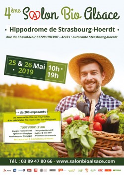 4ÈME SALON BIO ALSACE 25 & 26 MAI À L’HIPPODROME DE STRASBOURG-HOERDT