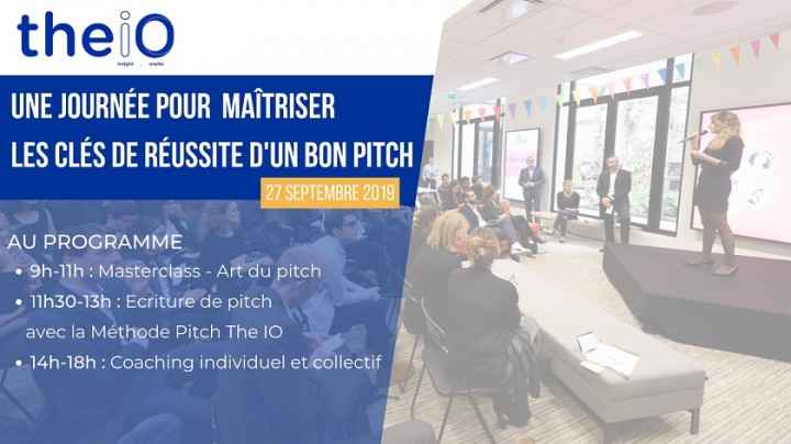 COACHING PITCH BY THE IO - UNE JOURNÉE POUR MAÎTRISER LES CLÉS DE RÉUSSITE D'UN BON PITCH