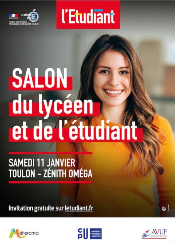 TOULON - SALON DU LYCÉEN ET DE L’ÉTUDIANT- 11 JANVIER 2020