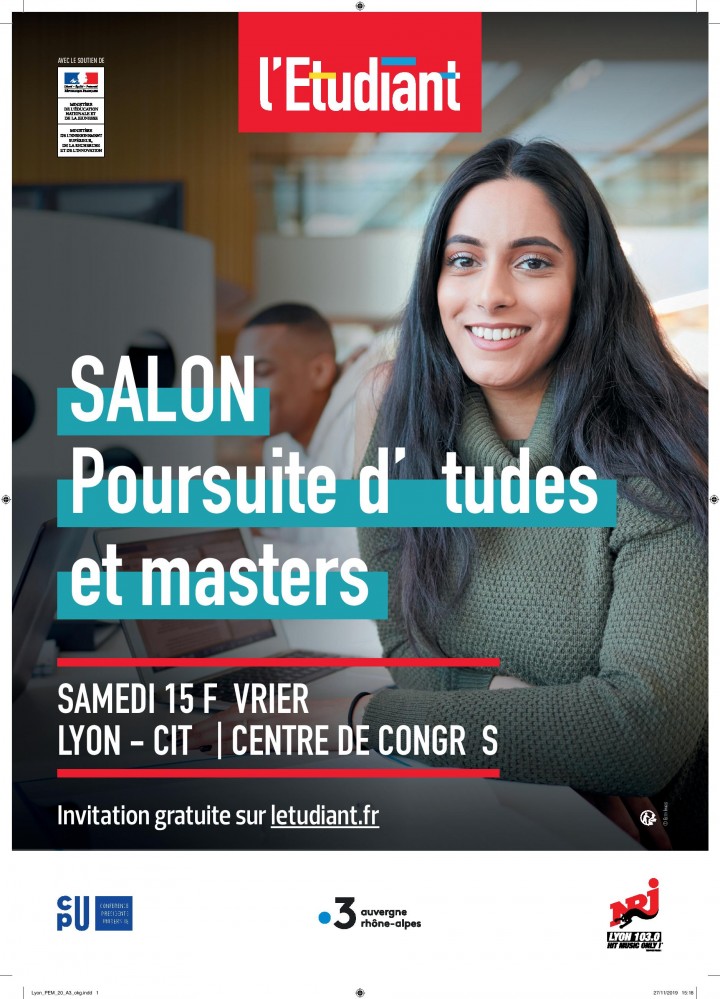 SALON POURSUITE D'ÉTUDES ET DES MASTERS - LYON