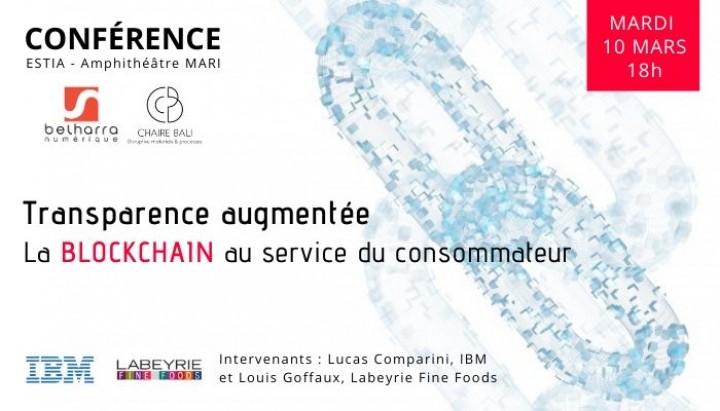 CONFÉRENCE « TRANSPARENCE AUGMENTÉE »
LA BLOCKCHAIN AU SERVICE DU CONSOMMATEUR