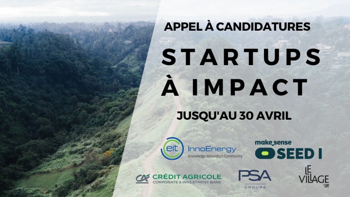 APPEL À CANDIDATURES - STARTUPS À IMPACT