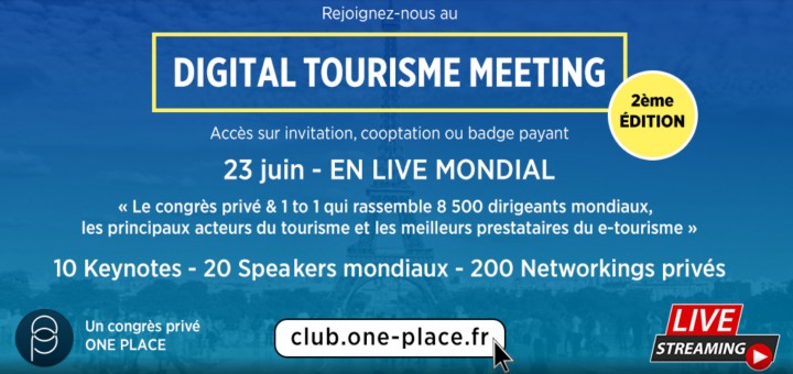 DIGITAL TOURISME MEETING 2020 – ÉDITION N°2  - 23 JUIN 2020