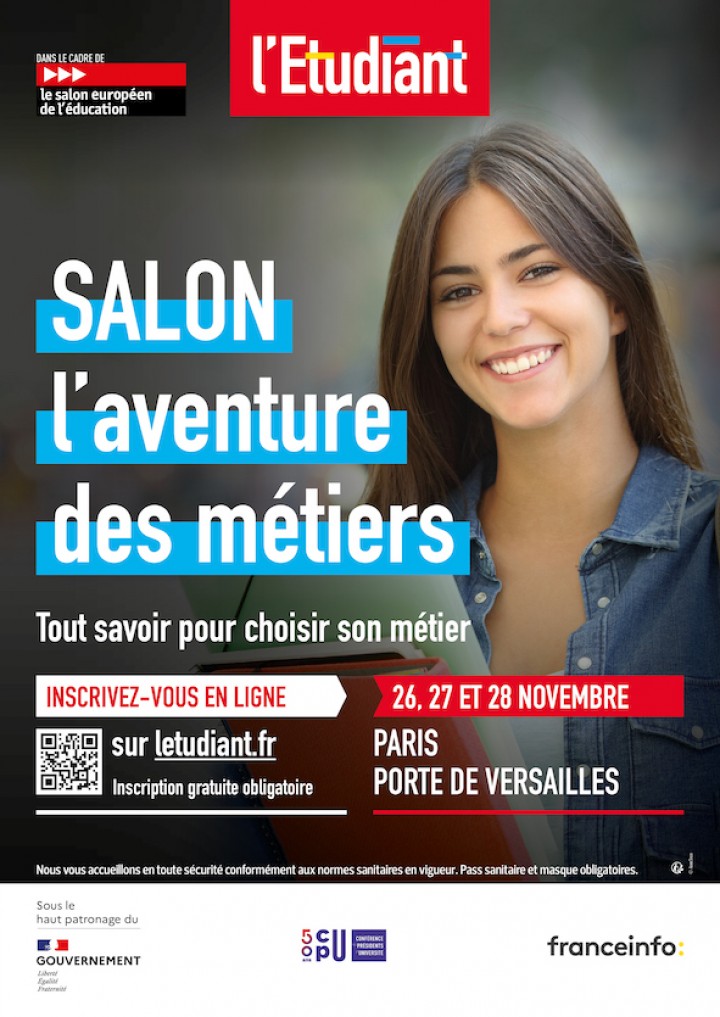 SALON L'AVENTURE DES MÉTIERS DANS LE CADRE DU SALON EUROPÉEN DE L'ÉDUCATION