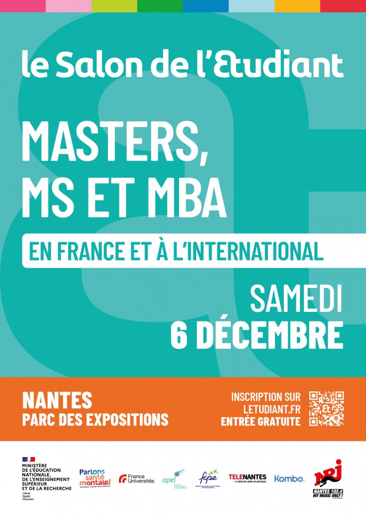 LE SALON MASTERS, MS ET MBA EN FRANCE ET À L’INTERNATIONAL À NANTES 
